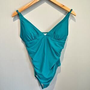 NWT 🦋Cupshe Turquoise One Piece Swimsuit - size XL